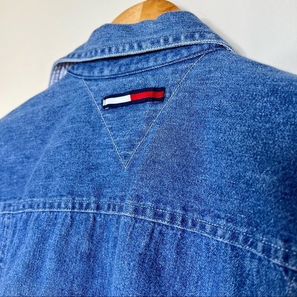 Vintage Tommy Hilfiger Short Sleeve Jean Button Down - Picture 4 of 5